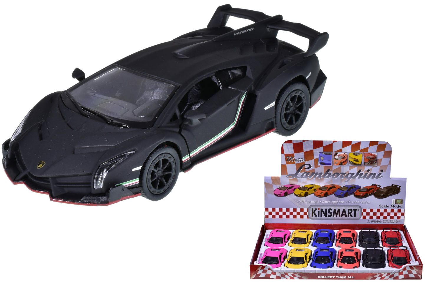 1:36 Scale Diecast Lamborghini with Matte Finish  Exquisite Collectible for Car Enthusiasts