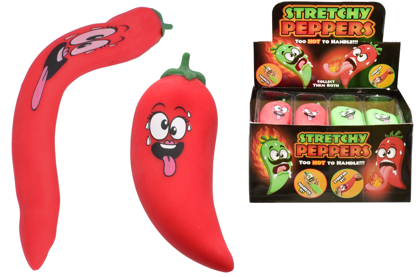 the Best Stretchy Peppers In Display Box - 2 Assorted