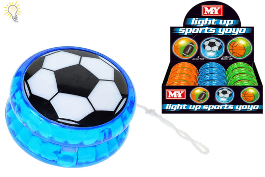 Illuminate Your Play: Light Up Sport YoYo Set in Display Box (3 Assorted)