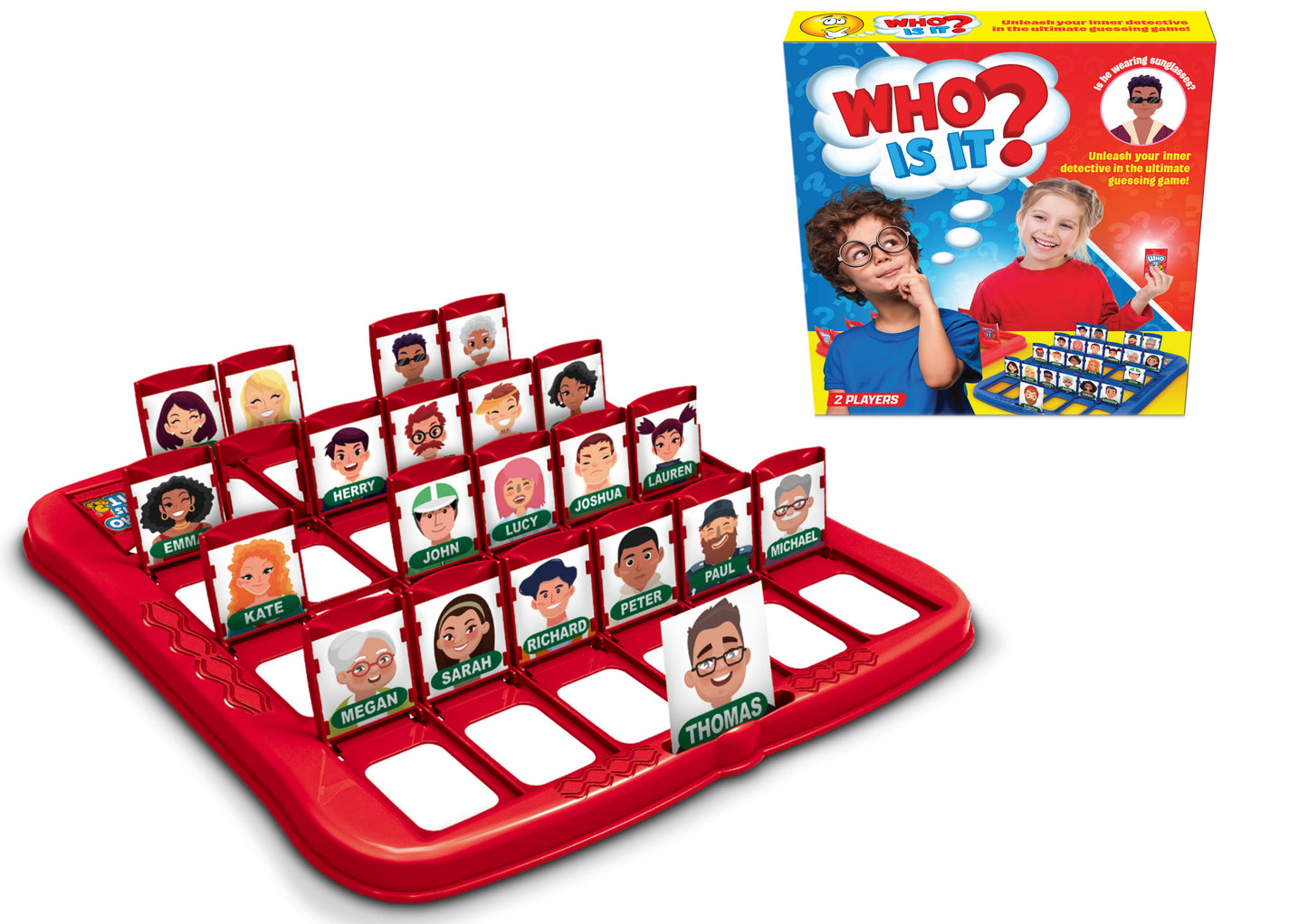 Jeu amusant Qui est-ce ? - Boîte de couleurs pour des moments complices en famille