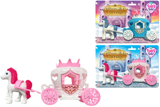 Horse & Carriage: 2 Assorted Miniatures on Blistercard | Unique Collectibles