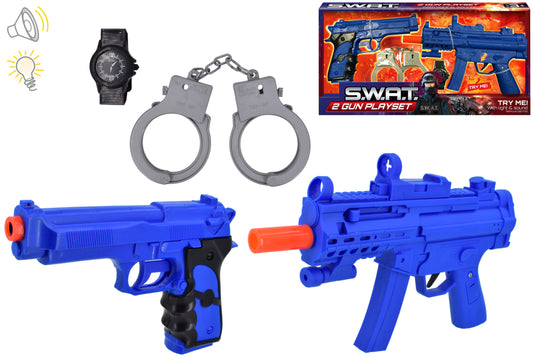 Engage in Action-Packed Fun with Swat 2 Gun Playset | Interactive 'Try Me' Featur
