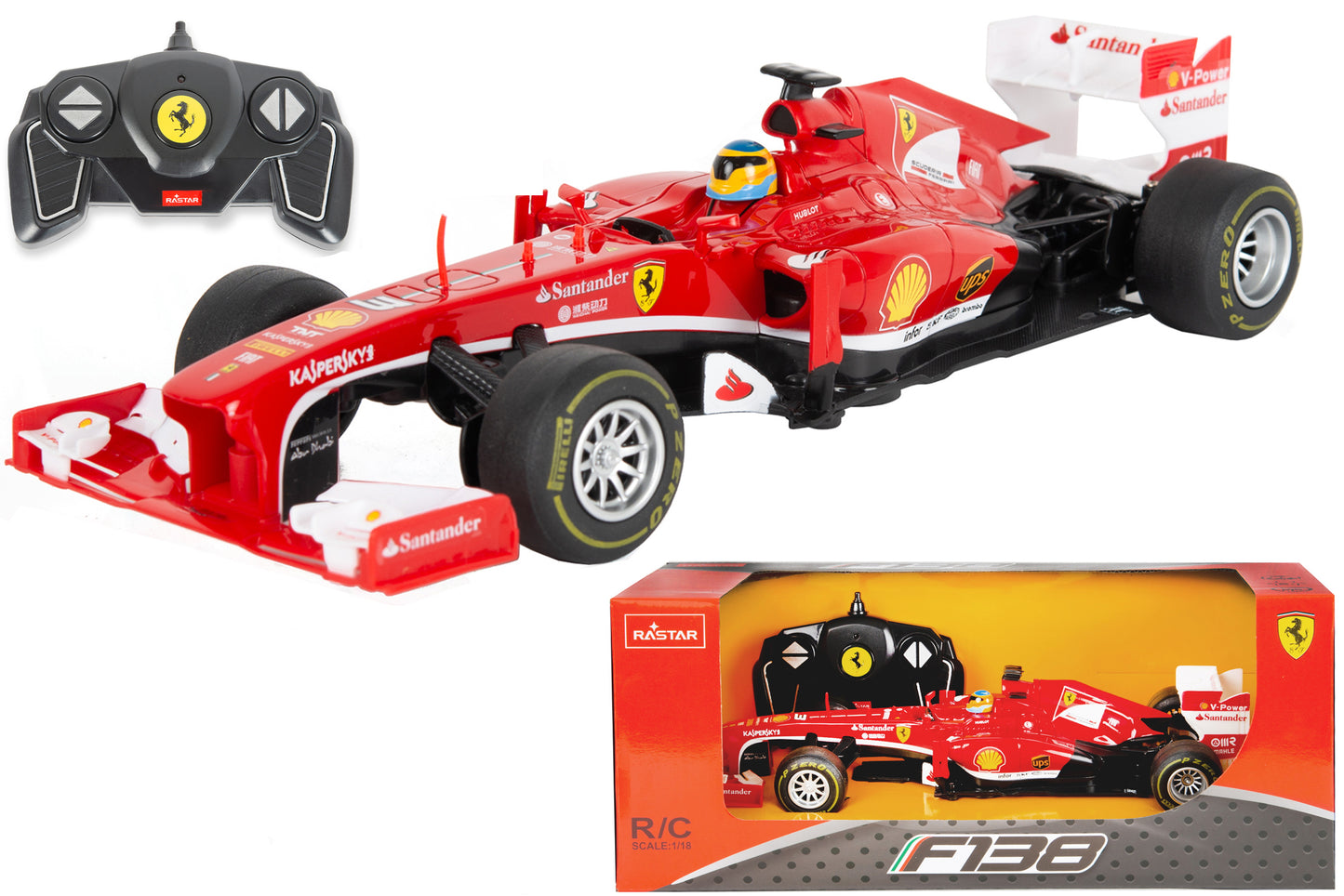 Préparez-vous à la course avec notre Ferrari F1 télécommandée à l'échelle 1:18