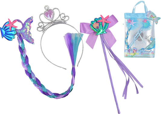 Transform Your Little One into a Mermaid: Mermaid Dress Up Set - 2 Assorted