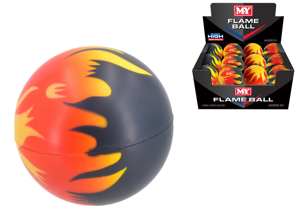 7cm Flame PU Ball Display Box: Add Excitement to Your Space