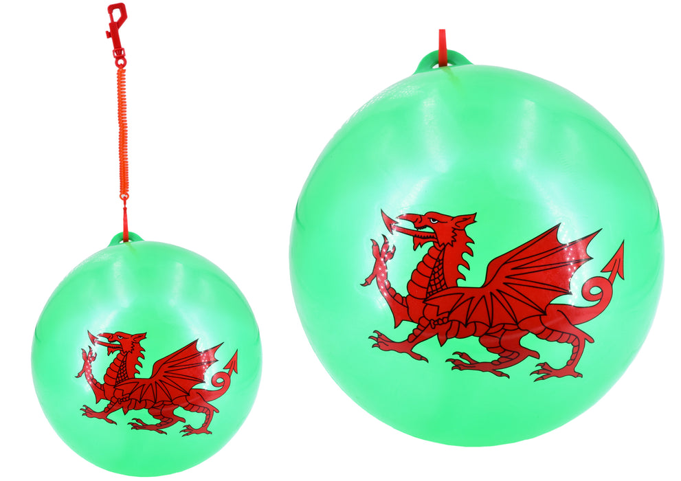 Wales Ball Keychain - Miniature Deflated Soccer Ball Souvenir