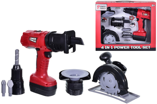 4-In-1 Battery-Operated Tool Set  Open Touch Box 'Try Me'  Handy DIY Solution