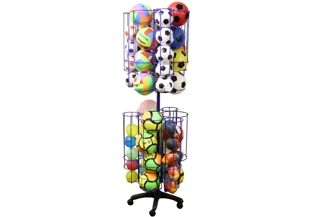 Ball Stand - Revolving Wire Hopper Stand for Efficient Organization