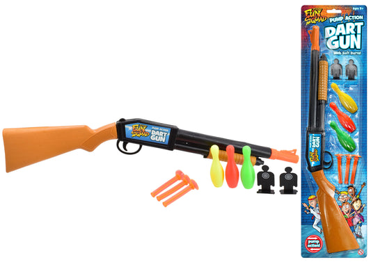 Pump Action Dart Gun 'Fun Squad' - Blistercard