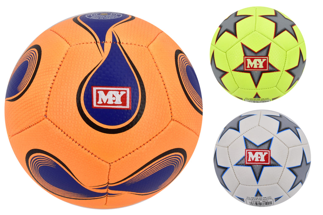 Size 2 Stitched Football - Deflated (3 Assorted) | High-Quality Mini Soccer Balls