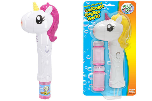 B/O Unicorn Bubble Wand With Light: Sparkling Fun for Kids