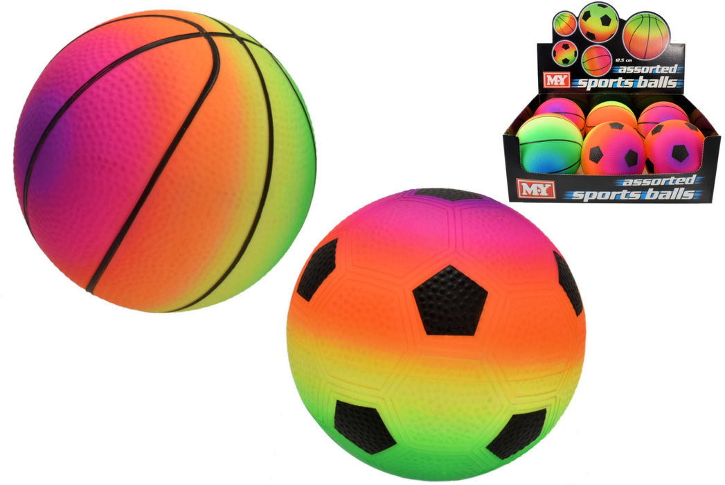 Get Active with M.Y 5in/12.5cm PVC Fluorescent Inflated Sport Ball