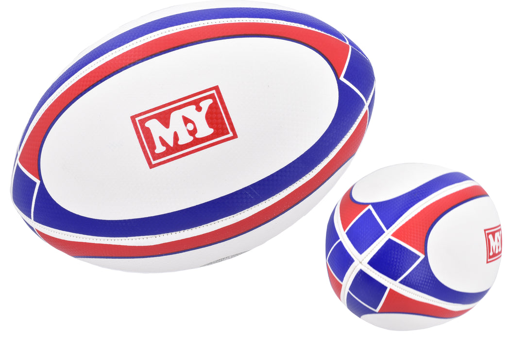 High-Quality Size 5 Rugby Ball - Deflated