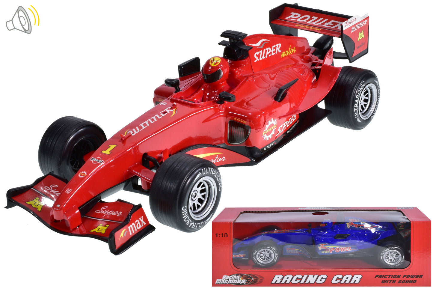 Voiture de course en plastique miniature avec son, les dernières voitures jouets - Livraison rapide