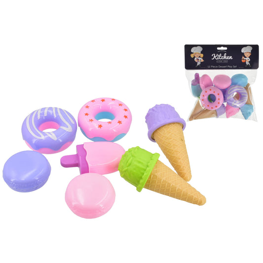 Indulge in Sweet Delights: 12pc Ice Cream Doughnuts & Macaroons