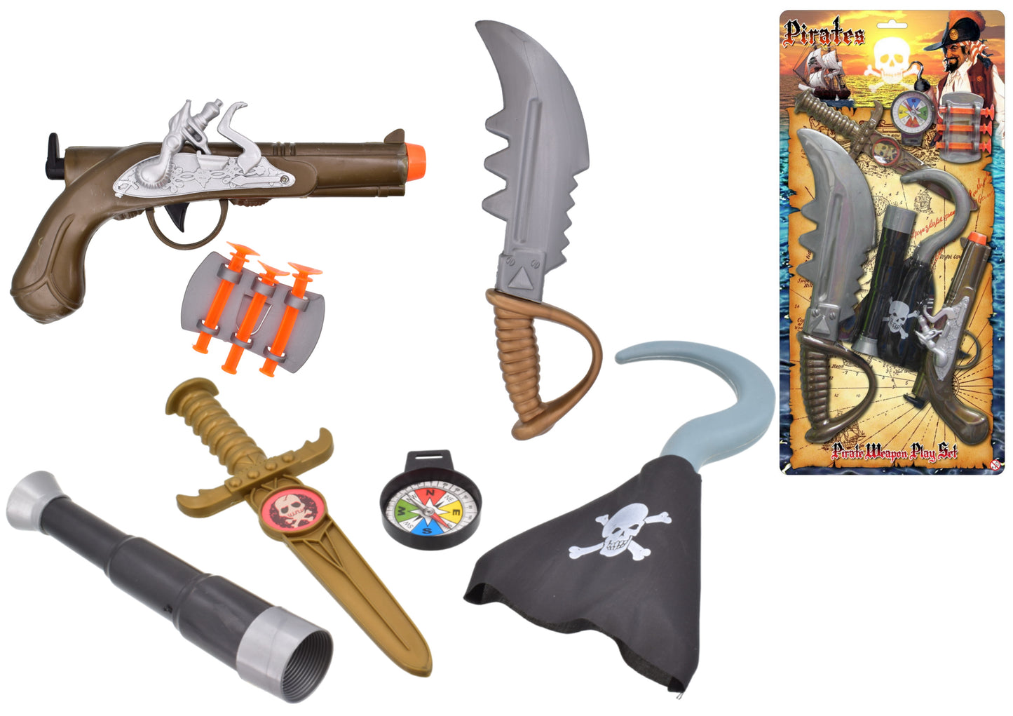 Ensemble de jeu Armes de Pirate : À l'abordage ! Libérez l'aventure avec nos jouets de cape et d'épée