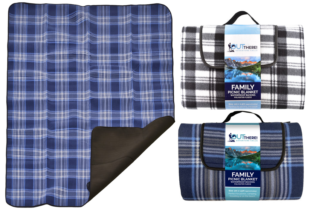 Premium Large Family Picnic Blanket - Waterproof 2m x 1.5m | Ideal Outdoor Mat
