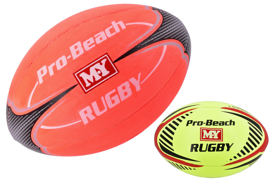 Size 5 Beach Rugby Ball 4 Panel - Deflated