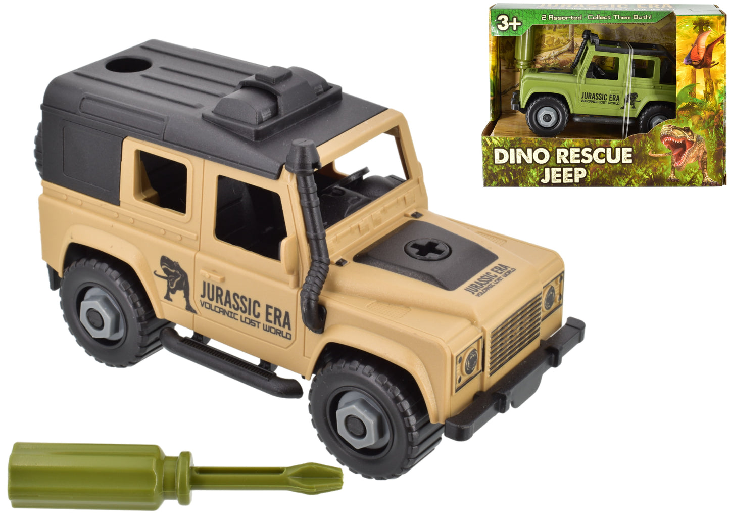 Explorez les aventures jurassiques avec les Jeeps de sauvetage de dinosaures
