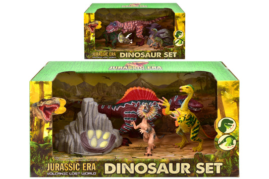 Roar into Fun with our 4pcs Dinosaur Playset