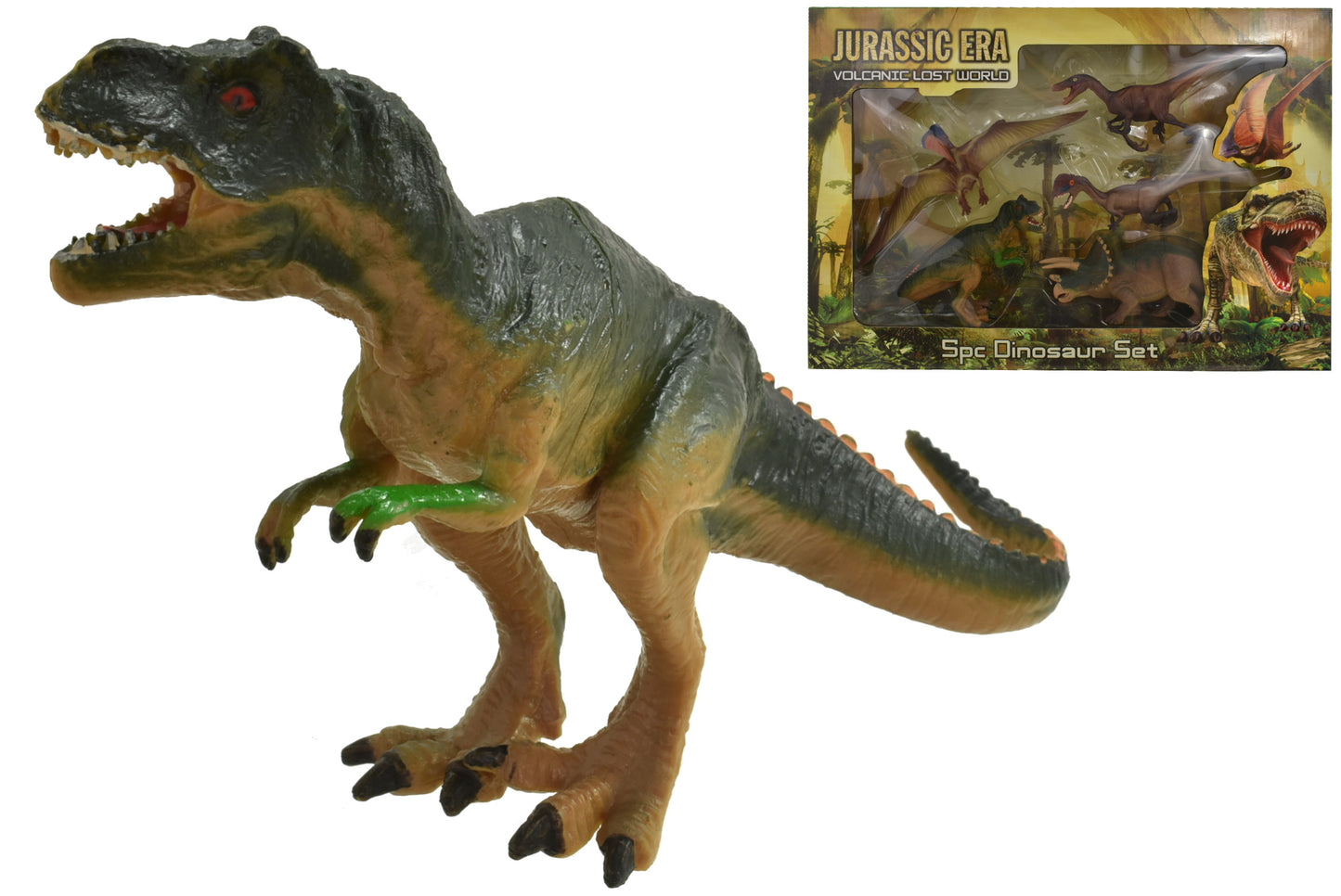 Découvrez l'Amusement Jurassique : Set de 5 Dinosaures pour Explorateurs Passionnés