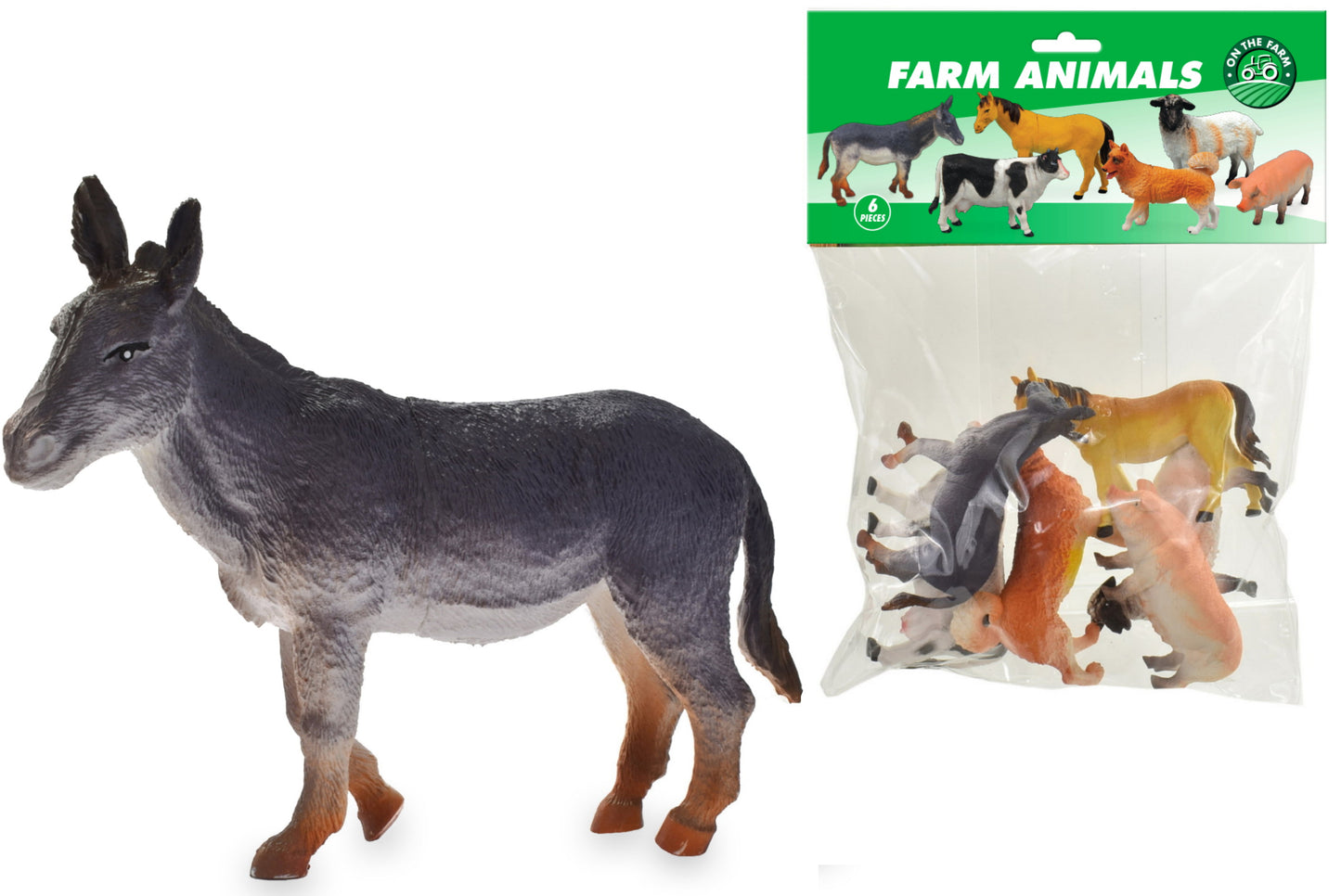 Adorable ensemble de 6 animaux de la ferme - Parfait pour les jeux imaginatifs