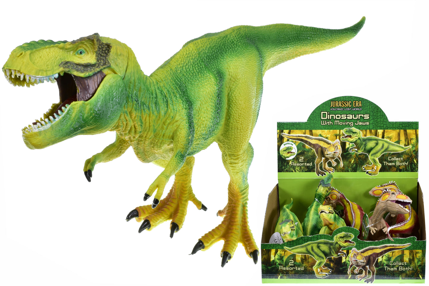 Explorez des dinosaures fascinants de 27 cm avec des mâchoires mobiles