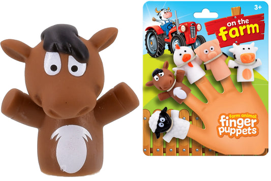 Farm Animals 5pc Finger Puppets - Interactive Playtime Fun
