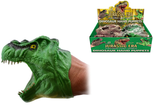 Dinosaur Hand Puppets - Set of 2 Assorted Characters | Engaging Kids' Playtime