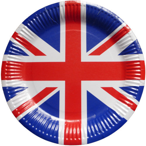 Union Jack  design Paper plates 6pk 10inch