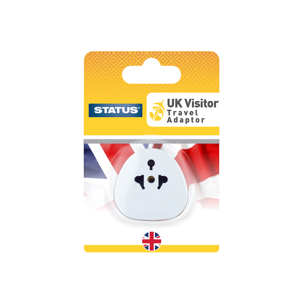 UK - Visitor Adaptor - White -1 pk