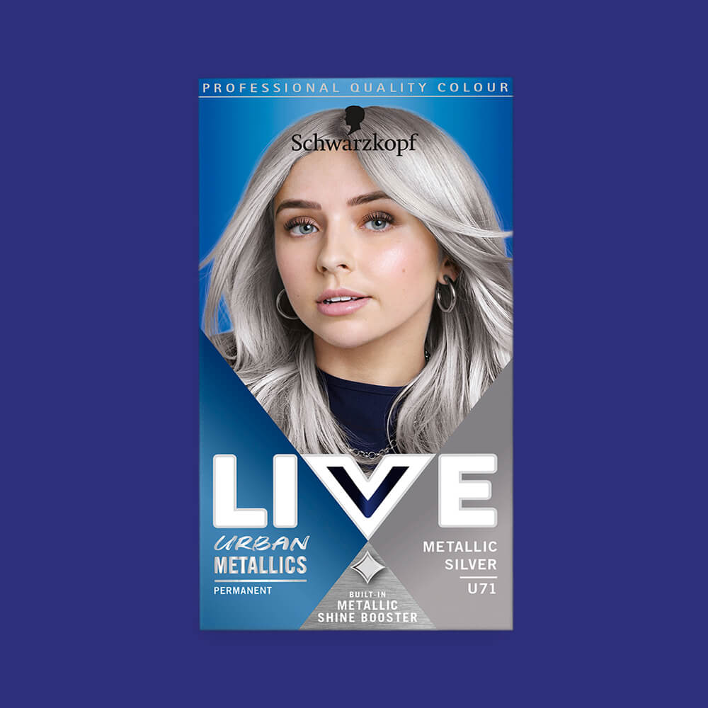 Schwarzkopf LIVE COULEUR MÉTALLIQUE PERMANENTE ARGENT U71