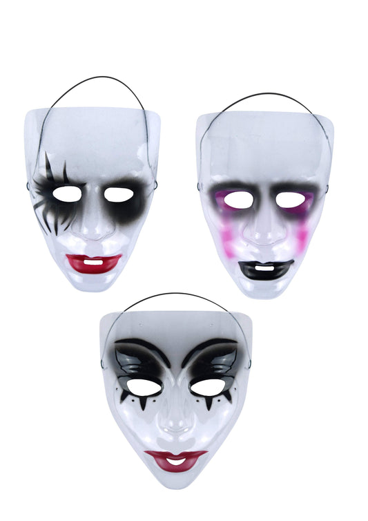 Masque d'Halloween 3 modèles assortis