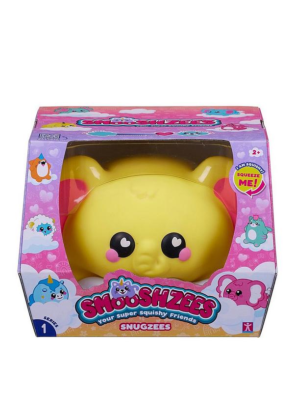 Smooshzees Snugzees Figurines Collectionnables Molles Série 1 - Crème Anglaise Jaune