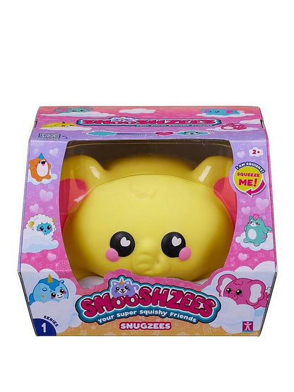 Smooshzees Snugzees Figurines Collectionnables Molles Série 1 - Crème Anglaise Jaune