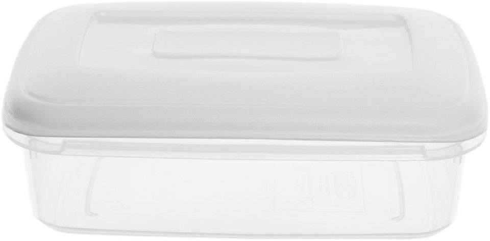 0.8L RECTANGULAR FOOD STORER WHITE