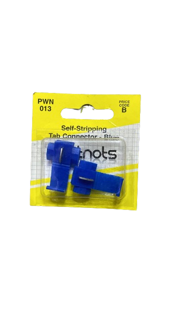 Self-Stripping Tab Connector Blue