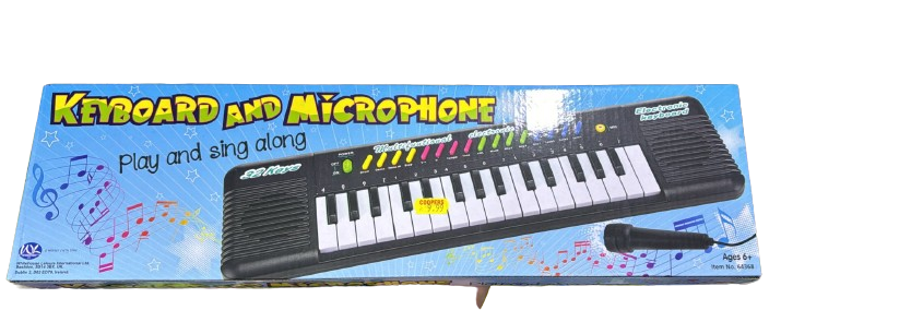 Keyboard and Microphone play and sing along