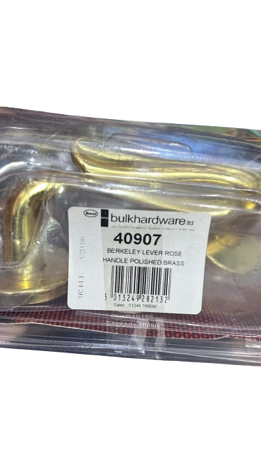 Berkeley Lever Rose Handle Polished Brass