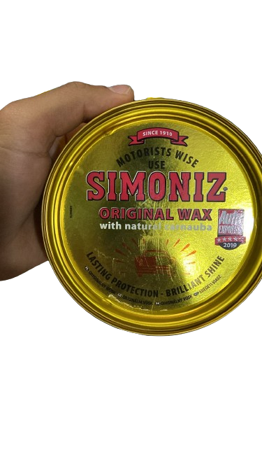 Simoniz Original Wax Tin Wax Paste Gloss Shine Natural Carnauba Protection 150g
