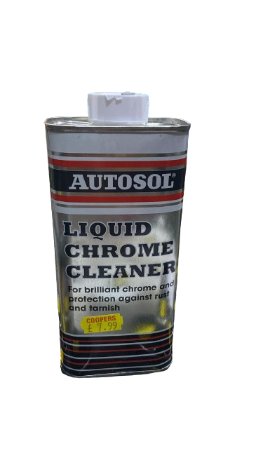 Liquid chrome cleaner