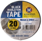 Black Insulation Tape 19mm x 20m