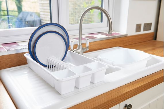 MINI DISH DRAINER WHITE