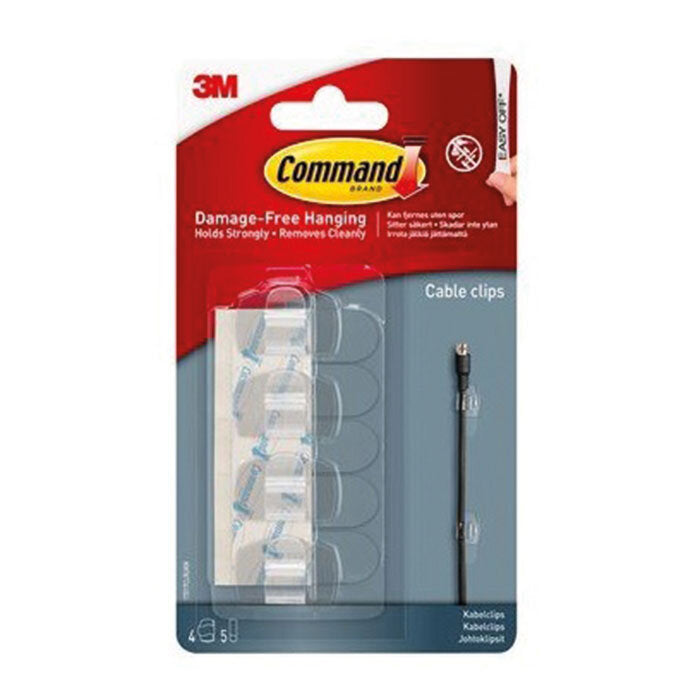 Attaches-fils ronds transparents Command 17017CLR