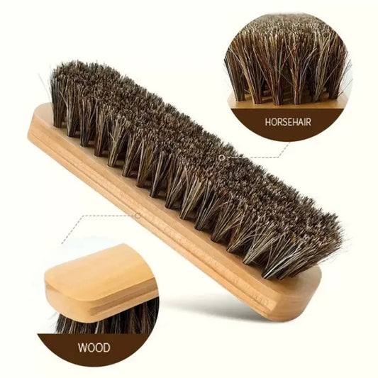 100% HORSEHAIR SHOE BRUSH