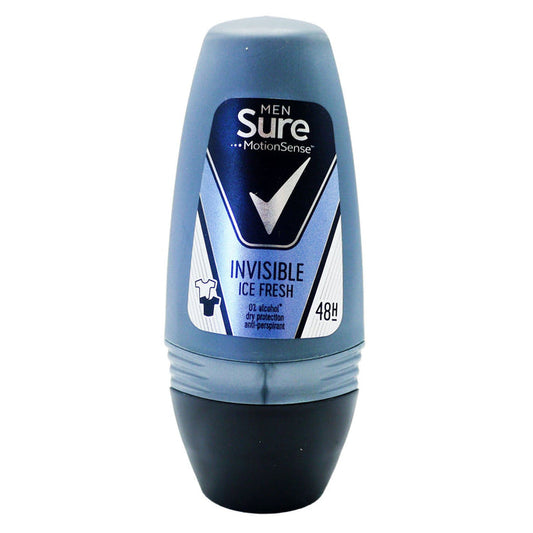 Sure Men Invisible Ice Fresh Antiperspirant Deodorant Roll On 50ml