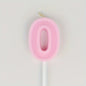 BIRTHDAY CANDLE NUMBER 0 LIGHT PINK