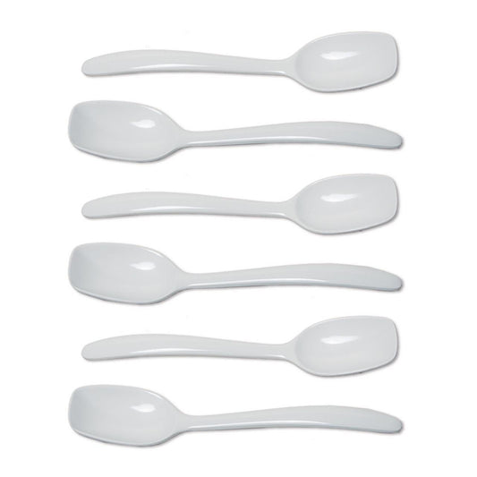 Cuillères à dessert jetables résistantes lot de 50