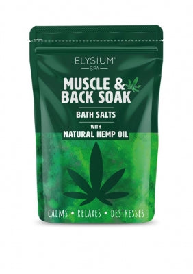 Elysium Muscle & Back Soak With Hemp Seed Oil 450g