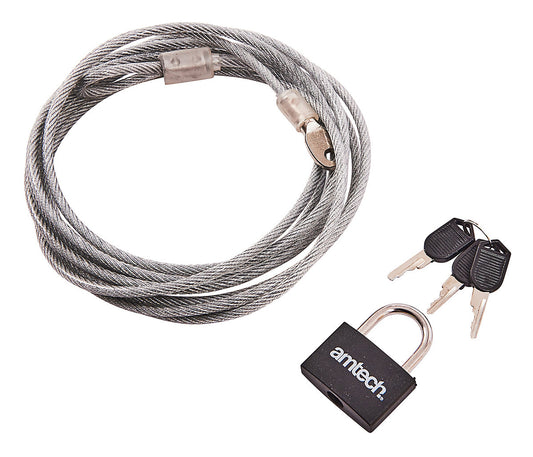 3m Security Cable and Padlock